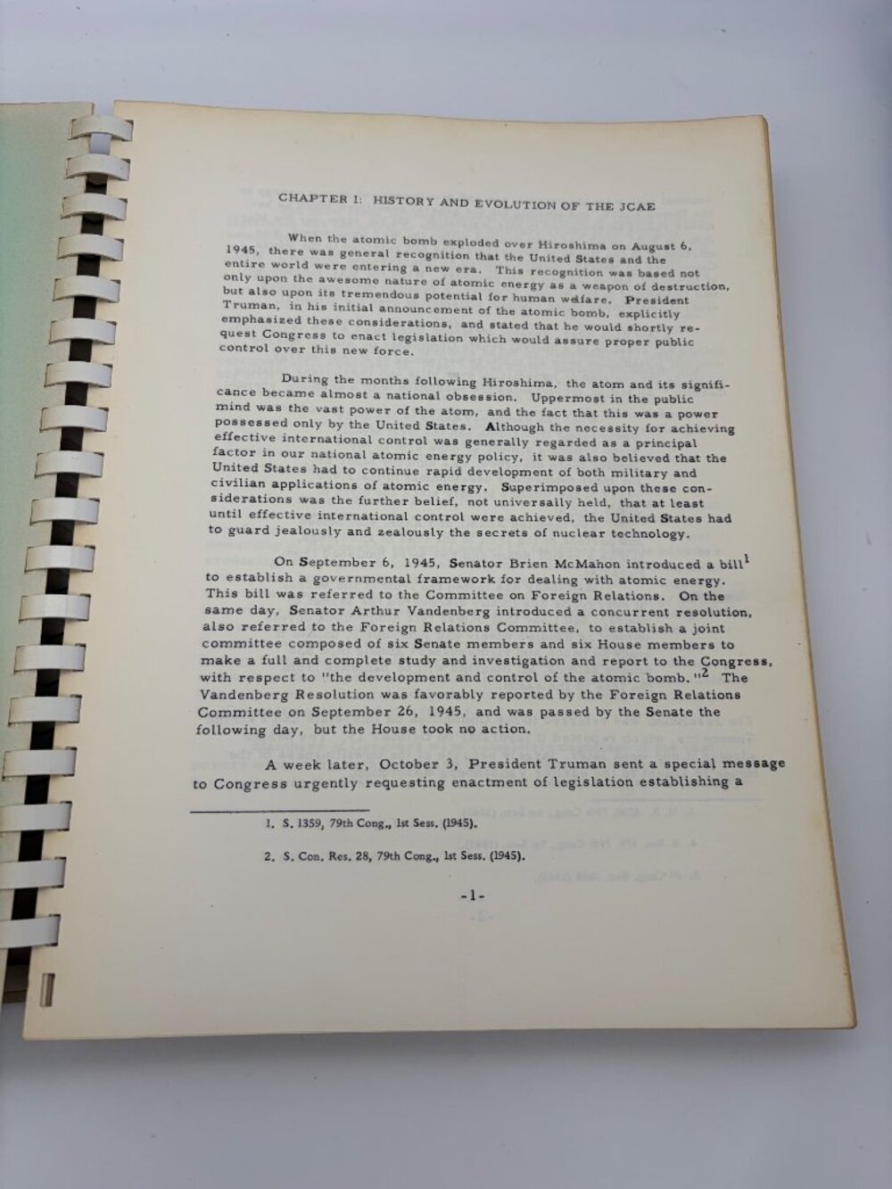1961 Joint Committee on Atomic Energy Government Power Green Rosenthal GWU Study - Picture 5 of 13